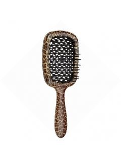 Janeke Superbrush SP230MAC - Щітка для волосся леопардова з чорним