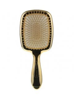 Janeke Superbrush Gold With Mirror  - Щітка для волосся з дзеркалом золота