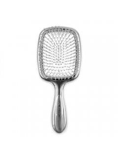 Janeke Superbrush Silver With Mirror - Щітка для волосся з дзеркалом срібляста.
