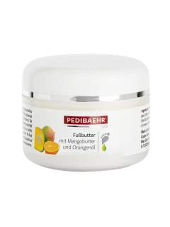 Fussbutter mit Mango und Orangenol — Доглядова олія для ніг з олією апельсина та манго
