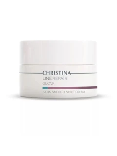 Line Repair Glow Satin Smooth Night Cream - Нічний крем Гладкість сатину