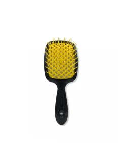 Janeke Superbrush 71SP226 GIA - Щітка для волосся чорна з жовтим