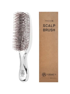 Scalp Brush Chrome Anti Static Long - Массажная щетка для волос и кожи головы